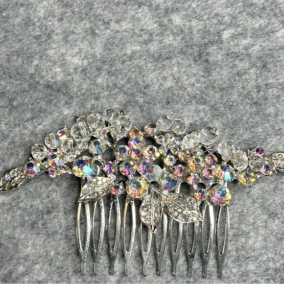 Crystal Rhinestone Formal Hair Comb - Picture 7 of 8